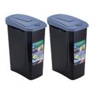 Kit 2 cesto lixeira 15L tampa click coleta seletiva Kit 2 cesto lixeira 15L tampa click coleta seletiva