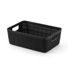 Kit 2 Cesto Organizador Multiuso Banheiro Cozin 1,6 L Preto Kit 2 Cesto Organizador Multiuso Banheiro Cozin 1,6 L Preto