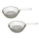 Kit 2 Cestos De Fritura Premium Redondo 24 Cm Fryer Max