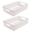 Kit 2 Cestos Organizadores Multiuso Decorativo Juta A3 11,5L Kit 2 Cestos Organizadores Multiuso Decorativo Juta A3 11,5L