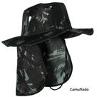 Kit 2 Chapéu Pescador Australiano Oem 100% Poliéster Tamanho Único Camufl Preto Unissex