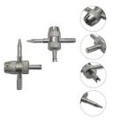 Kit 2 Chave Saca Válvula Extrator Pneu Carro Moto 4x1 Ômega