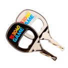 Kit 2 Chaveiros Beach Tennis Raquete Game Abridor De Garrafa