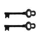 Kit 2 Chaves Decorativas Rústica Enfeite em Ferro Nº 01 26cm