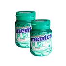 Kit 2 Chiclete Mentos Pure Fresh Sabor Wintergreen Sem Açúcar 28 Unidades com 56g