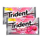 Kit 2 Chiclete Trident Fresh Cereja Ice 8g com 5 Unidades de 8g Cada