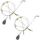 Kit 2 Chicote Pesca Mar C/ 3 Pernadas E 7 Chumbadas