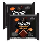 Kit 2 Chocolate Garoto Talento Meio Amargo Amêndoas com 25g