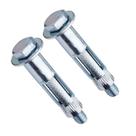 Kit 2 Chumbador CB Parabolt Com Parafuso 1/4X2" Bucha Aço Fixação Tijolo Parede Concreto Travamento