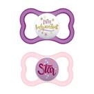 Kit 2 Chupetas Bico de Silicone Air 6m+ Rosa - MAM
