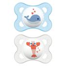 Kit 2 Chupetas Coleção Fundo do Mar 0-6 Meses Azul - MAM