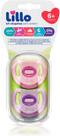 Kit 2 Chupetas de Silicone Soft Comfort Lillo 6+ Menina - 631131