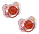 Kit 2 Chupetas Decoradas Neon Com Tampa Fase 2 Kuka
