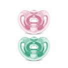 Kit 2 Chupetas Sensitive Soft 100% Silicone Rosa NUK