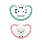 Kit 2 Chupetas Space Girl 6+ Meses Rosa - Nuk