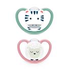 Kit 2 Chupetas Space Silicone 6 a 18 Meses NUK Bico Oral Fit S2