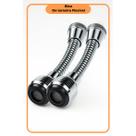 Kit 2 Chuveirinho Bico Extensor Arejador Articulado Para Torneira Pia Cozinha Lavatório ABS Cromado