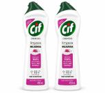 Kit 2 Cif Limpeza Multiuso Floral 450ml Desengordurante, Brilho e Higiene para Toda a Casa