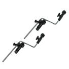 Kit 2 Clamp com Haste para Prato Bateria e Percussão Visão