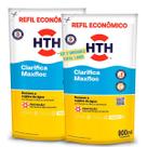 Kit 2 Clarificante De Piscinas Hth Clarifica Maxfloc Refil Decantador 900ml