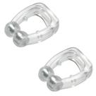 Kit 2 Clip Nasal Anti Ronco Magnético Com Imã Apneia Nariz