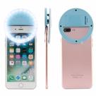Kit 2 Clipe Anel Universal Selfie Celular Ring Light Azul