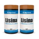 Kit 2 Cloridrato de Lisina com Vitamina C e Zinco 60 Cápsulas Fitoprime