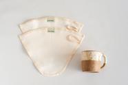 Kit 2 Coador Café Sustentável Reutilizável Algodão Orgânico Para Suporte tamanho 103 Pau-Brasil Kit 2 Coador Café Sustentável Reutilizável Algodão Orgânico Para Suporte tamanho 103 Pau-Brasil
