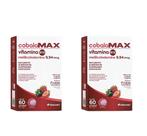 Kit 2 Cobalamax Vitamina B12 60 Comp Sabor Frutas Vermelhas