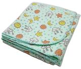 Kit 2 Cobertor Bebe Flanelado Estampado 90 cm x 110 cm Com Croche