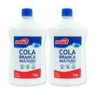 Kit 2 Cola branca multiuso Radex 1kg ideal para slime
