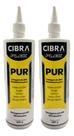 Kit 2 Cola Madeira Alta Resistência Pur Cibra Flex Incolor