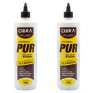 Kit 2 Cola Madeira PUR Incolor Cibra Flex Alta Resistência Kit 2 Cola Madeira PUR Incolor Cibra Flex Alta Resistência