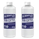 Kit 2 Cola Pva Extra Forte Branca 1kg Madeira Mdf Concreto Almaflex