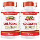 Kit 2 Colágeno Bioativo Peptídeos Vitamina C 120 Cápsulas - Rei Terra