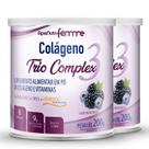Kit 2 Colágeno tipo 2 + 1 Verisol Trio complex Apisnutri frutas negras 200g