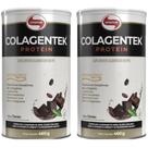 Kit 2 Colagentek Protein 460g Lata Cacau - Vitafor