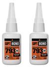 Kit 2 Colas Instantâneas U793 Up Bond 20g Para Artesanato e Reparos