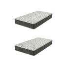 Kit 2 Colchões Solteiro Espuma D28 88CMX17CMX188CM Montreal Yescasa Grafite