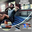 KIT 2 Colchonete Alta densidade academia Exercícios Ginástica treino tapete Fitness pilates yoga colchão esportivo malhar impermeável malhação