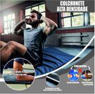 KIT 2 Colchonete Alta densidade academia Exercícios Ginástica treino tapete Fitness pilates yoga colchão esportivo malhar impermeável malhação