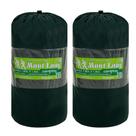 Kit 2 Colchonetes Acampamento Camping Casal Pesca Retiro Ginástica 190x130cm Verde
