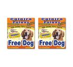 Kit 2 Coleira Natural Antipulgas 45cm Free Dog Cães Cachorro