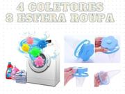 Kit 2 Coletor Pelos Cabelo Para Lavadora 8 Esfera Roupas