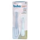 Kit 2 Colheres em Silicone Fases 1 e 2 Azul 18829 - Buba