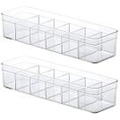 Kit 2 Colmeia Organizadora Multifuncional Diamond Acrilico Com Divisórias 35,5x10,5x7,5cm