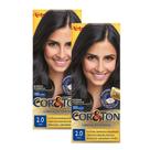 Kit 2 Coloração Niely Cor&Ton Preto 2.0