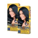 Kit 2 Coloração Niely Cor&Ton Preto Azulado Especial 1.7