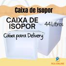 Kit 2 com Caixas de Isopor Eps 44 Litros para Gelo Latas Doces Salgados Delivery