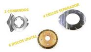 Kit 2 Comando Freio + 8 Discos Org. + 4 Separador Trator Mf Kit 2 Comando Freio + 8 Discos Org. + 4 Separador Trator Mf